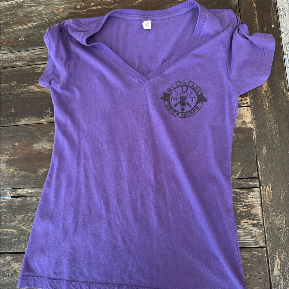 Next Level Apparel Purple Fitted Short Sleeve Tee